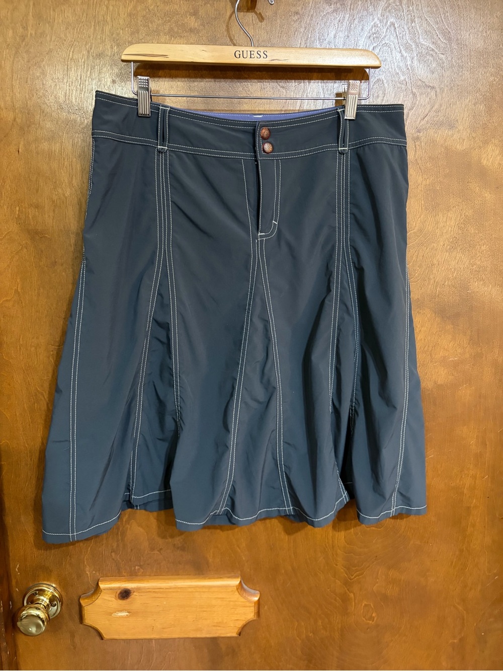 Athleta  A-Line Skirt with White Topstitching